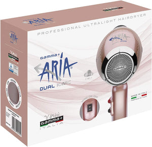 Gamma+ Aria Dual Ionic Hairdryer - Available in Black or Rose Gold