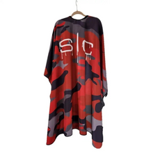 Load image into Gallery viewer, SC Stylecraft Waterproof Barber/Stylist Cape in Red Camo Design
