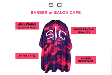 Load image into Gallery viewer, StyleCraft Waterproof Barber/Stylist Cape - Pink Camo
