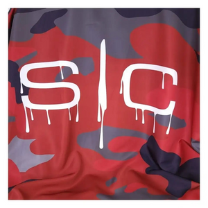 SC Stylecraft Waterproof Barber/Stylist Cape in Red Camo Design