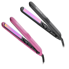 Load image into Gallery viewer, Gamma+ Rainbow Hair Straightener - Available in Black or Pink
