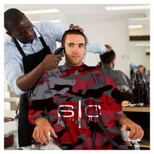 Load image into Gallery viewer, SC Stylecraft Waterproof Barber/Stylist Cape in Red Camo Design
