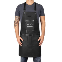 Load image into Gallery viewer, Gamma+ Stylecraft Heavy Weight Waterproof Barber/Salon Apron Black
